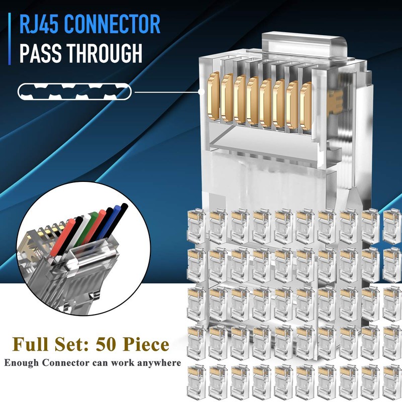 LEATBUY RJ45 Crimp Tool Set Cat5 Cat5e Crimper Cat6 Crimping