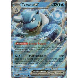 MZTCG - Turtok EX - MEW 009-151 - Trading Card - German - Holographic - with MZTCG Shipping Protection