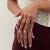 Chunky Gold Rings for Women Non Tarnish Stackable Rings for