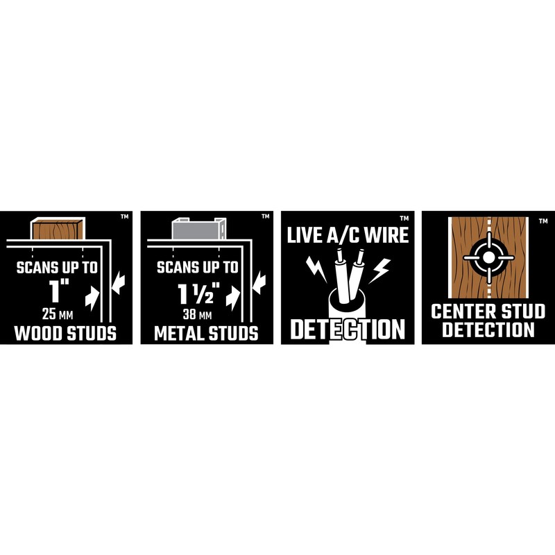 CRAFTSMAN Stud Finder, 1.5”, With AC Detection, Batteries Included (CMHT77621)