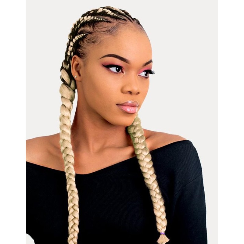 Xpression Pre-Stretched Braiding Hair - 100% Kanekalon, Itch-Free, Lightweight, Hot