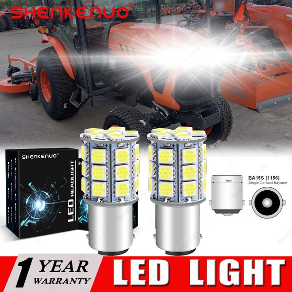 SHENKENUO 2 Brite LED light bulbs for Kubota B2620 B2650