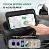 Bike Handlebar Bag with Touch Screen Phone Holder, 6L Large