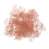 100pcs Rose Gold Paper Clips Cute Diamond Shaped Multifunctional Metal
