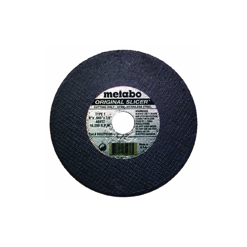 6 Inch x .040 Metabo Abrasive Cutoff Wheel - 10