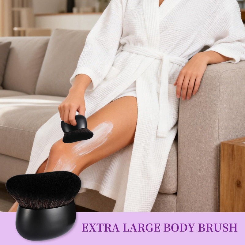 Extra Large Body Makeup Brush for Self Tanner, 75mm Leg