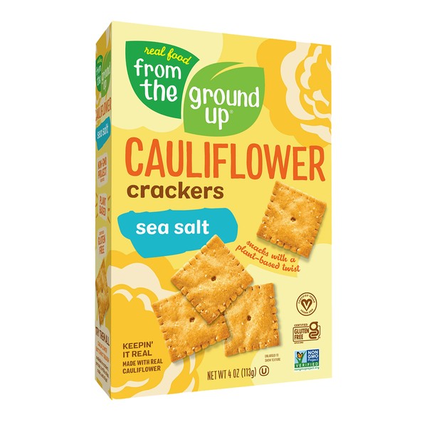 from the ground up Cauliflower Crackers Sea Salt 113g