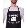 Print4U Camping Is My Happy Place Funny Apron Novelty Baking