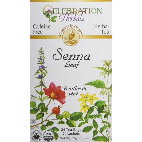 CELEBRATION HERBALS Senna Leaf Tea Organic 24 Bag, 0.02 Pound