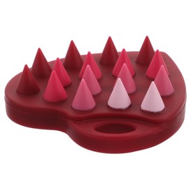 Healeved Shampoo Massage Brush Facial Washing Brushes Soft Facial Brushes Wash Face Brush Face Washing Tools Facial Wash Brush Face Clean Brush Face Washer Massage Bath Brush Red Silica Gel