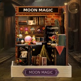 Wizardi Moon Magic Dollhouse Kit - Miniature Wizardi Roombox Kit