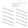 10 Pack 7‑Inch Adjustable Wire Shelf Brackets – Heavy‑Duty Double‑Track