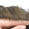 RESHE Toupee for Men Super Thin Skin Mens Toupee Real