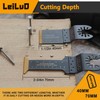 LEILUO 10 Pcs Titanium Oscillating Multitool Blades for Wood and