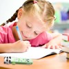 DDKY Panda Style Eraser, Green, 6 Refill Erasers, Kawaii Eraser