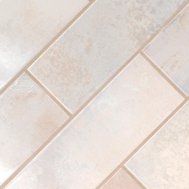 MSI Marza Pearl 4 in. x 12 in. Glossy Ceramic White Subway Tile for Bathroom, Kitchen Backsplash, Accent Wall, and Shower