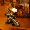 EFAYCRR Steampunk Table Lamp, Creative Robot Style Desk Lamp Vintage