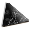 1 x Triangle Coaster - Urban City Street Map Dubai