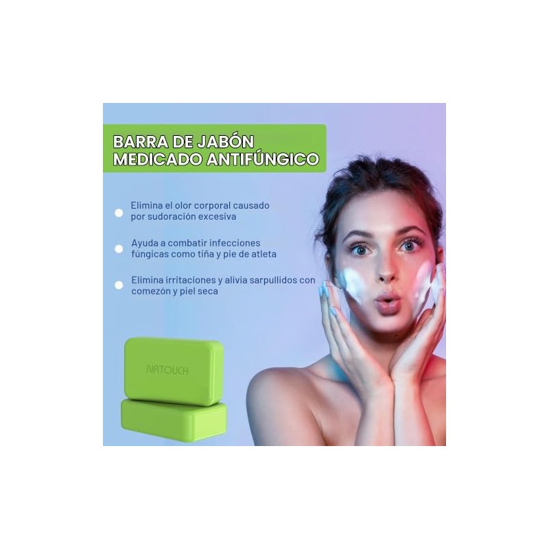 Jab?n en Barra Medicinal Antimic?tico, Tratamiento para la Ti?a Inguinal,