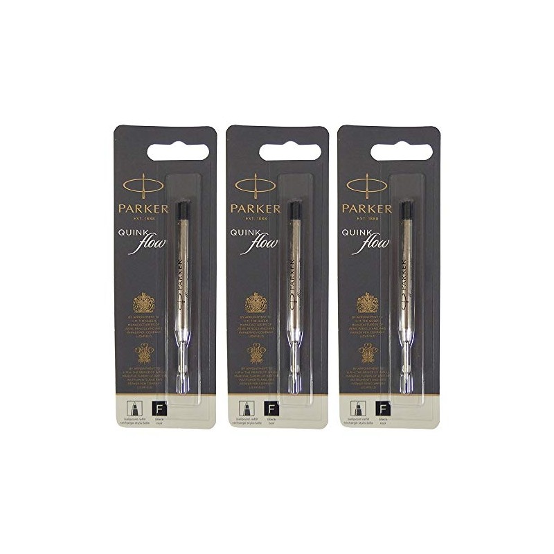 パーカー PARKERボールペン 替え芯 クインクフロー QUINK FLOW リフィール ブラック F・細字 0.8ｍｍ