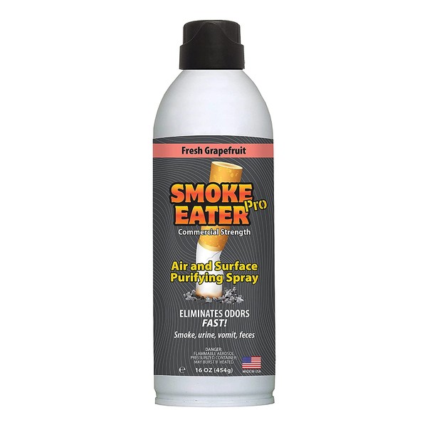 Smoke Eater Pro 16 Ounces Commercial Strength Fabric Odor Eliminator - Eradicates the Toughest Odors from any Apartment, Airbnb, Car - No More Smoke or Bad Food Smells Left Behind