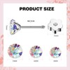 Flat Back Earrings Set Stud Earrings for Women，cubic Zirconia Stud