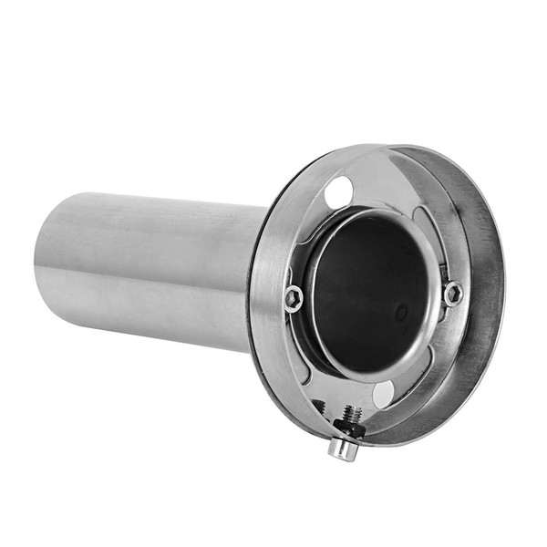 Aramox Car Exhaust Silencer, Adjustable Removable Stainless Steel Round Head