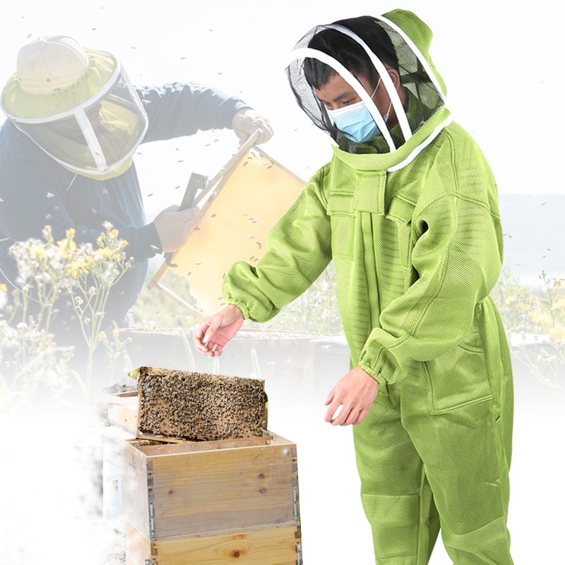 Breathable Thicken One‑Piece Beekeeping Protective Suit Beekeepers Bee Suits Accessory