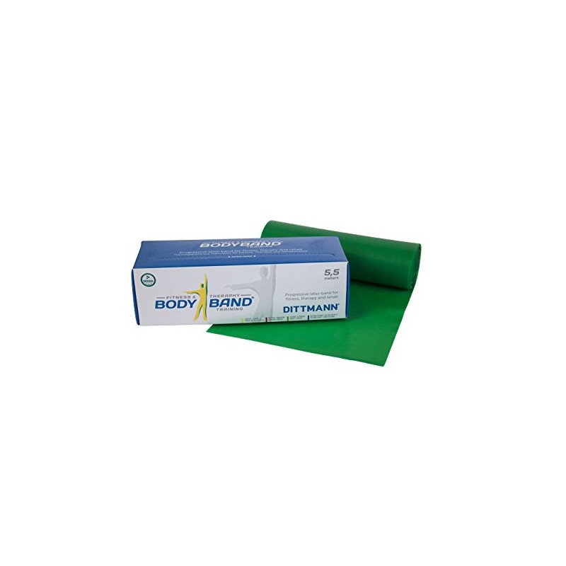 Dittmann Unisex Heavy Exercise Body Band, Green, 5.5m x 14.5
