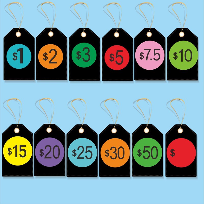 Hybsk 375 Count Garage & Rummage Sale Labels - 1
