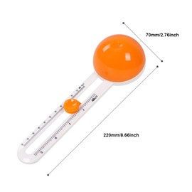 Circular Paper Cutter, Cut Circle Paper Trimmer Scrapbooking Tool Rotary Cutter Craft Supplies Included 3 Blades for Office Supplies DIY Card Making (Orange)