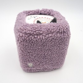 Milaboo® High-Quality Teddy Cover for Toniebox - Handmade in Germany, with Soft Teddy Fabric, Protective Cover and Easy to Use (Purple)