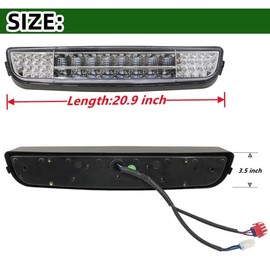 Dr.Acces EZGO TXT LED Light Bar Headlight | TXT All LED Head Light bar for EZGO TXT Headlight Years 1996-2013 Electric Golf cart