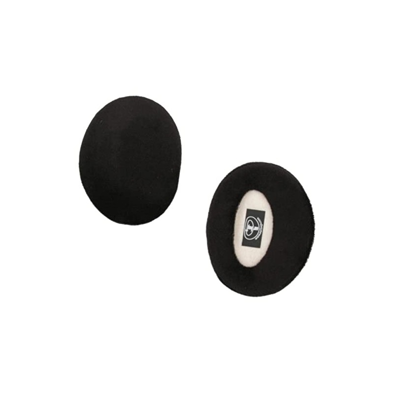 Earbags Leather Ear Muffs, Ear Flaps, Ear Warmers, grey, m