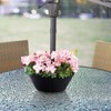 EBaokuup Umbrella Planters - Half Circle Planter Pots with Umbrella