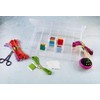 BULK PARADISE Embroidery Floss Organizer Box with 50 Cardboard Bobbins