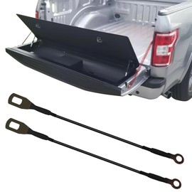 QKYS 2 PCS Tailgate Cables, Metal Toyota Tacoma Accessories, Auto Tailgate Cable Replacement Parts #65770-04030, 6577004030 Compatible with Toyota Tacoma 1995-2004,Cars, Trucks, SUVs (Black)