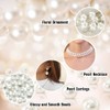1150Pcs 3/4/5/6/8/10/12mm White Round Pearls Beads, White Loose Pearls for
