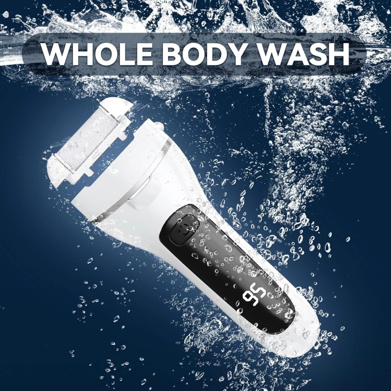 Unbranded Electric Callus Remover for Feet with 3 Roller Heads