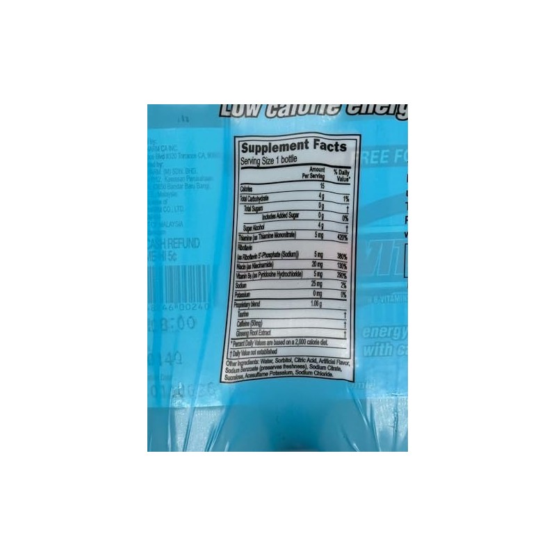 LIPOVITAN VITAMIN DRINK DIETARY SUPPLEMENT SUGAR FREE 6 PACK 3.3OZ