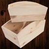 WooDeeDoo Set of 2 Wooden Planter Boxes – Nesting Unfinished