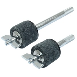 Zorfeter 1 Pair 8mm Thread Cymbal Stacker Set，4 inch and 5.7 inch Cymbal Stacker，Percussion Instrument Accessories Wing Nut Black