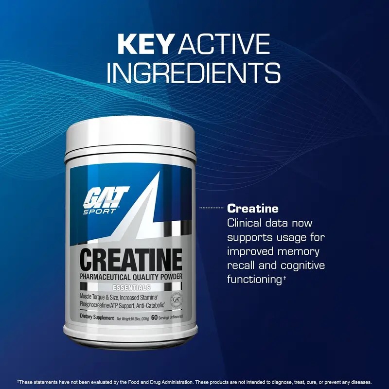 GAT Sport Creatine Monohydrate – Muscle Growth, Strength & Performance
