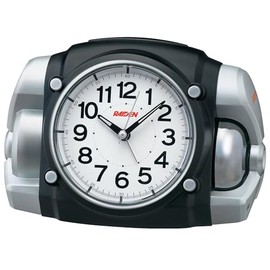 Seiko NR456K Clock Alarm Clock Analog Loud Black PYXIS Pixis RAIDEN Leiden 5.1 x 7.6 x 5.0 inches (130 x 192 x 129 mm)