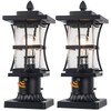2 Packs Dusk to Dawn Outdoor Post Light Fixture with