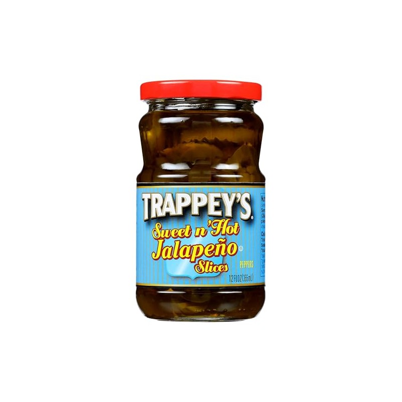 Trappey's Sweet N' Hot Jalapeno Peppers Slices, 12 fl oz