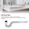 Brass Flexible P Trap Pipe Corrugated Decorative No Odor Bendable