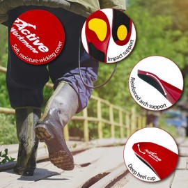 Orthotic WorkMate Insole by FootActive | Full-Length Arch-Support Orthotic Insole Designed by Podiatrists for People who Spend All Day on Their feet |Supports Arch and Cushions Heel - M - 7/8.5 UK