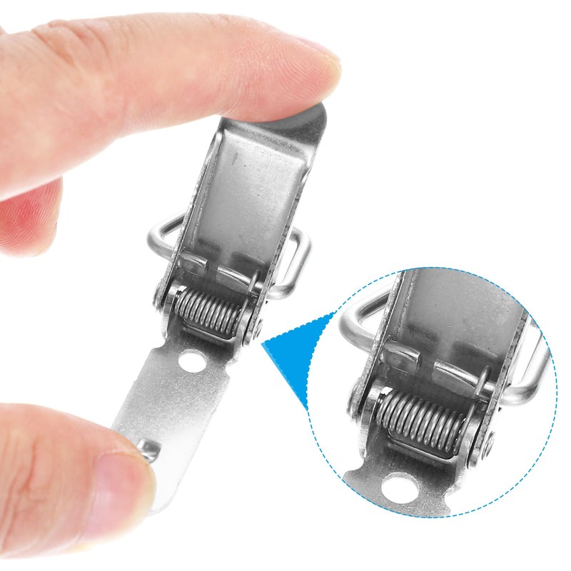 PATIKIL Stainless Steel Spring Loaded Toggle Latch 4.3 Inch, 4Pcs