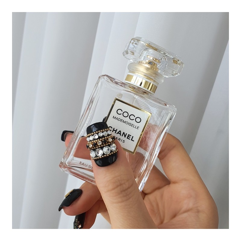 Full chain stone handmade nail tip - Ballerina L /